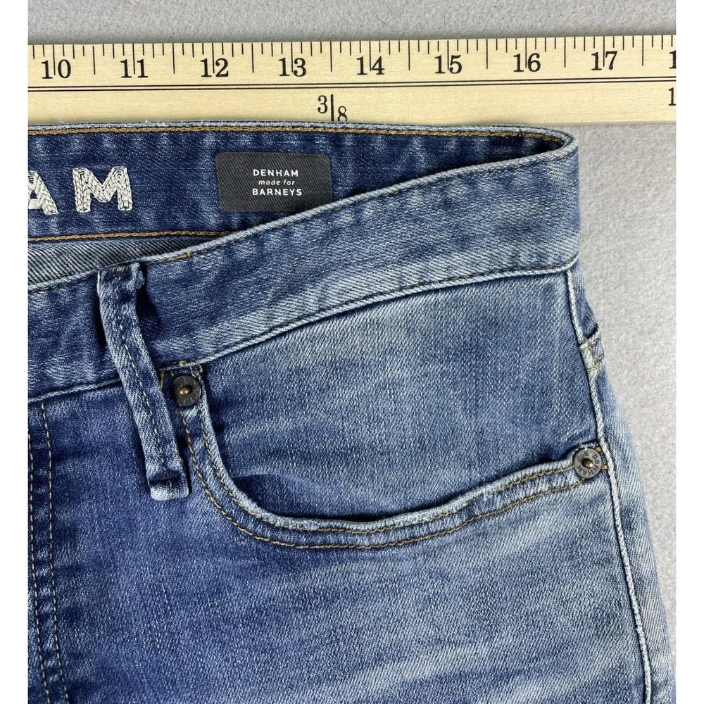 Denham Jeans Mens 32 Razor Slim Fit Candiani Italian Denim Barneys NY Button Fly